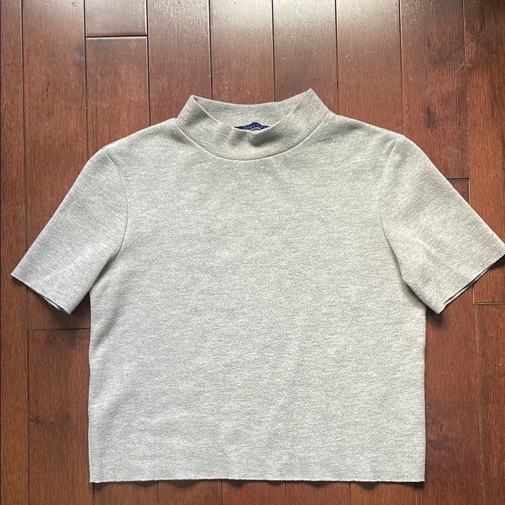 Zara Gray Short Sleeve Tee